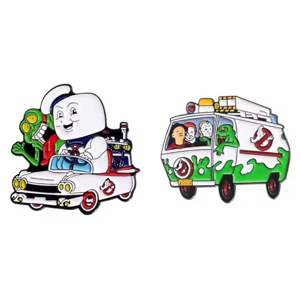 Peccy Pins - Ghostbusters Cars - Set of 2 Enamel Pins - Michael Myers / Jason
